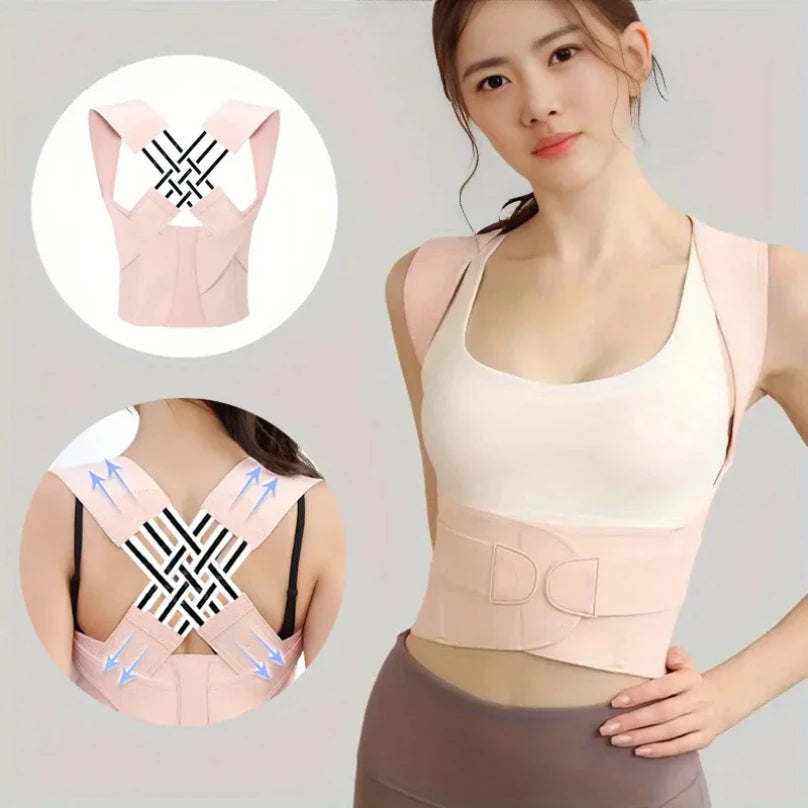 Posture Corrector for Women – X-Shape Back Support Brace