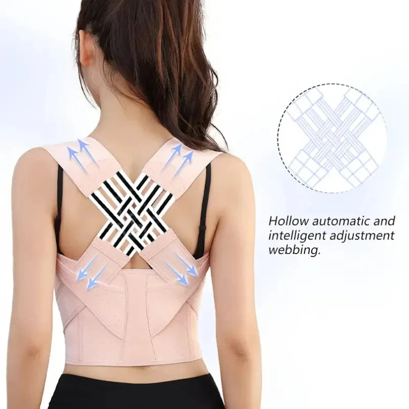 Posture Corrector for Women – X-Shape Back Support Brace