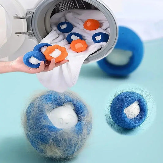 Reusable Pet Hair Remover for Laundry – Cute Animal Design